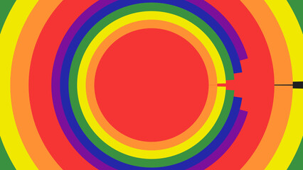 Pride Rainbow Minimal Circle Horizontal Transitions 1 MOGRT 424