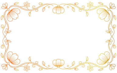 frame with floral ornament