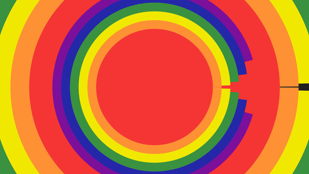 Pride Rainbow Minimal Circle Horizontal Transitions 1 MOGRT 424
