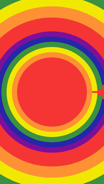 Pride Rainbow Minimal Circle Vertical Transitions 1 MOGRT 425
