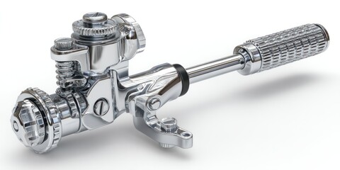 3D render of motorcycle gear shifter on white background