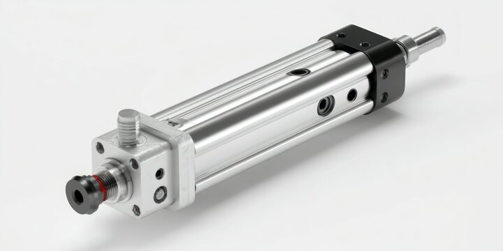 3D render of pneumatic actuator spare part on white background