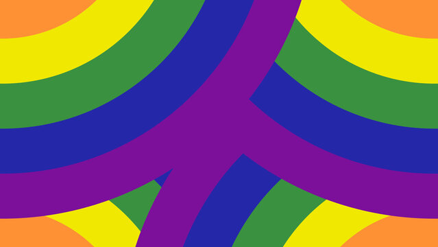 Pride Rainbow Minimal Circle Horizontal Transitions 2 MOGRT 427
