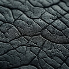 Intricate Black Leather Texture