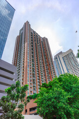 high rise towers building residential apartments Sukhumvit Rd Asoke Nana BKK Bangkok Thailand
