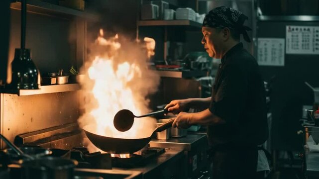 Culinary Fire: Wok Hei in Action