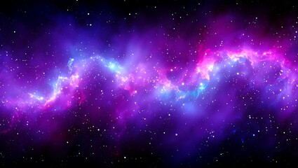 A Beautiful Deep Space Nebula With Stars In The Distance