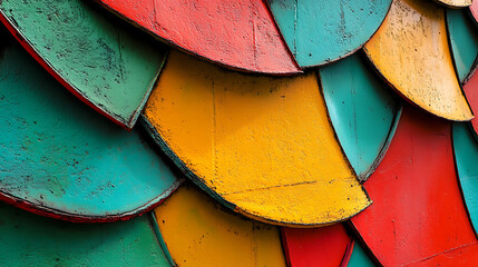 Vibrant Colorful Scales Pattern