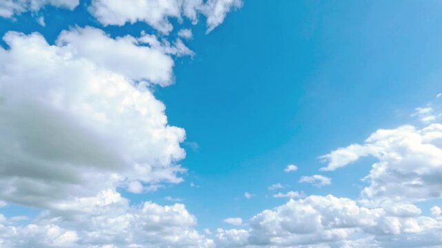 timelapse video of huge clouds for weather forecast