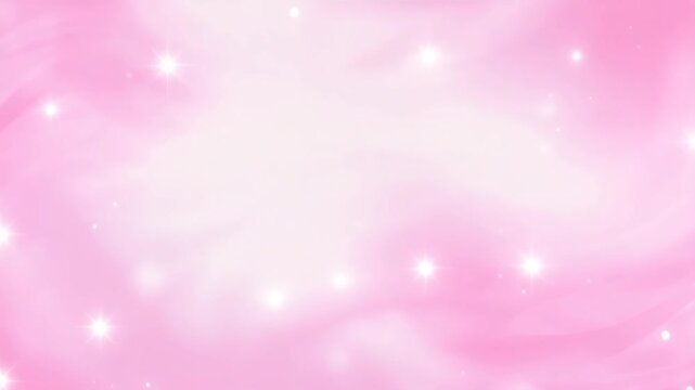 Light pink stars bursting motion, glowing stars coming like galaxy stars, festive celebration light pink pastel bokeh  stars motion background with a white center, shiny glitter, sparkling glittery
