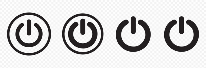 Power Button Icon Set Vector Illustration © AIcon Star