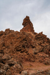 Sharp Volcanic Rock Formations on Kameno Vouno