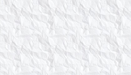 Crumpled White Paper Surface