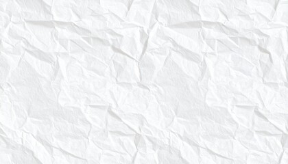 Wrinkled White Paper Texture