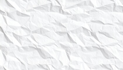 Seamless Crumpled White Paper Background