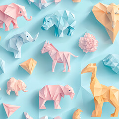 Seamless tile patterns combining cultural, modern, and botanical inspirations for commercial vector.