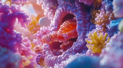 Cellular structure close-up