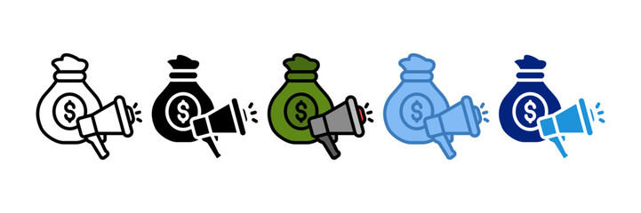Advertising Budget Icon Element For Design