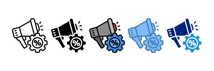 Promotional Strategy Icon Element For Design