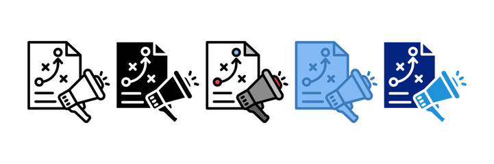 Marketing Plan Icon Element For Design