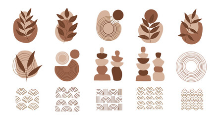 Abstract Organic Shapes Vector Elements Set for Modern Graphic Design Projects