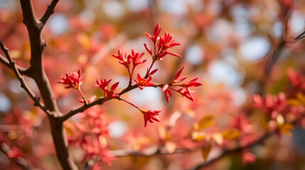 Obraz premium Burma Padauk in selective focus point