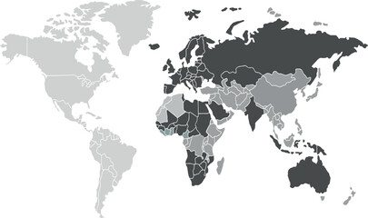 Global World Map Vector Illustration