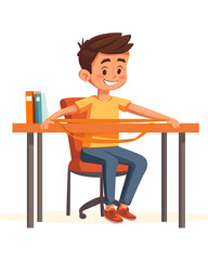 A comprehensive visual concept of office syndrome symptoms.