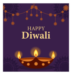 Happy Diwali Vector Illustration Set - Diyas, Fireworks & Festive Graphics-06