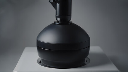 Round black smart humidifier or speaker mockup