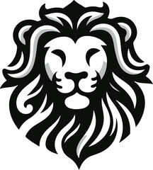  Modern Lion Face Vector Emblem for Branding