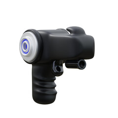 blue and black VR Gaming Gun 3d icon illustration