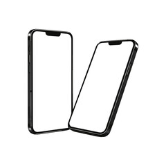 Realistic smartphone mockup modern mobile device display template