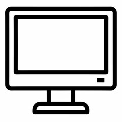 Monitor Vector outline icon