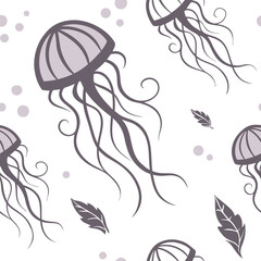 Soft abstract smoke curls in vector form, muted lavender and gray on white