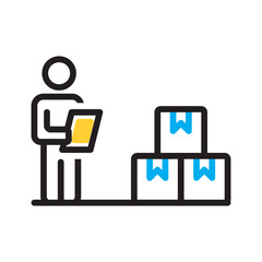 Vector multi color icon for Sales order