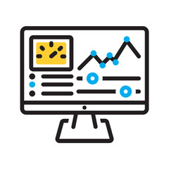 Vector multi color icon for Admin panel