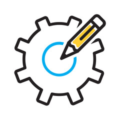 Vector multi color icon for Personalize