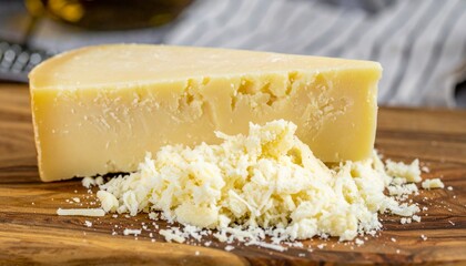Pecorino Romano - An Italian hard cheese made from sheep’s milk with a salty and tangy flavor, commonly grated over pasta.