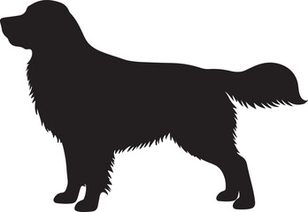GOLDEN RETRIEVER DOG SILHOUETTE