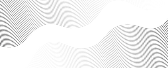 Abstract background with wavy blue lines on a white background. The blue lines create a flowing, textured pattern on the white surface. Minimal abstract gradient wavy line vector background