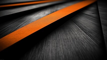 Abstract wood-like design with orange lines