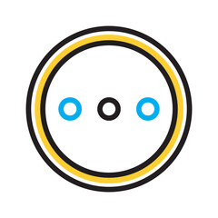 Vector multi color icon for More