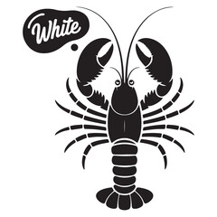 vector illustration of a lobster. illustration eps 10