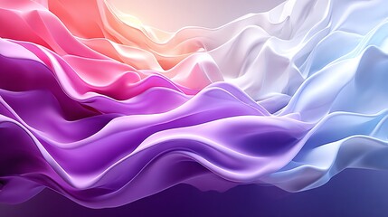 Obraz premium Close-up view of vibrant silk abstract art dynamic colors in a serene environment