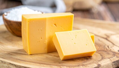 Colby - An American cow's milk cheese, mild and creamy in flavor, similar to cheddar but softer and less sharp.