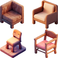 furniture set wood chair