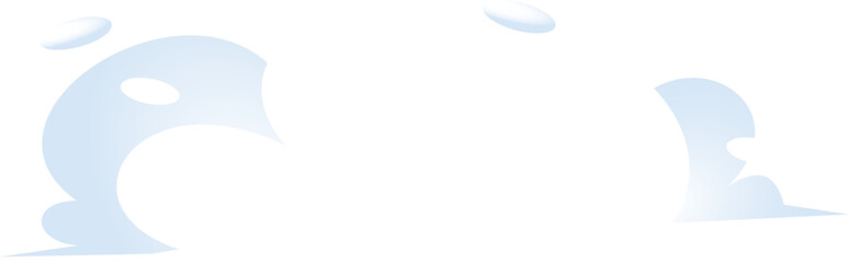 Gradient Cute Cloud Illustration. Weather Icon Concept Isolated