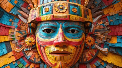 Colorful Mosaic Mask