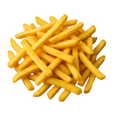 french fries 3d on transparent background